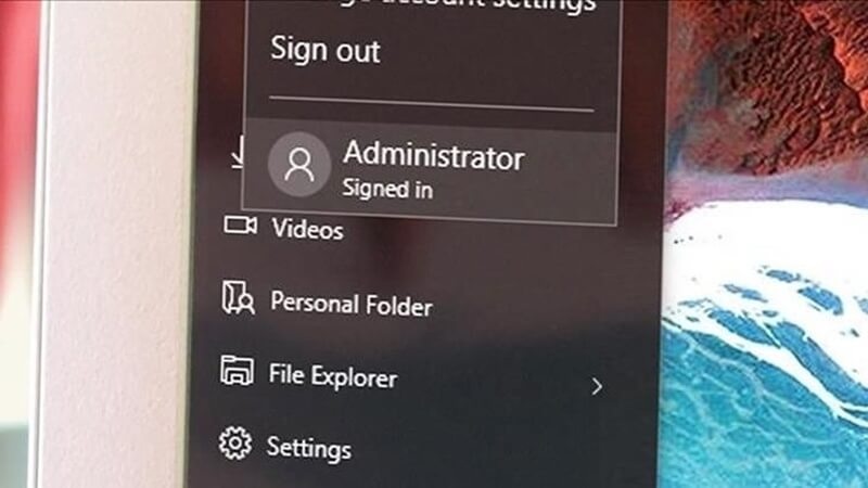 Bật tài khoản administrator windows 10