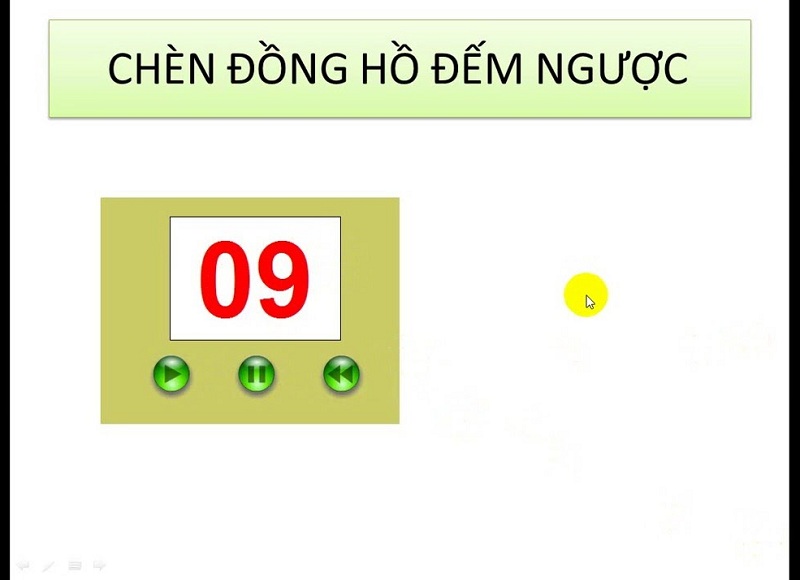 Cách làm đồng hồ đếm ngược trong powerpoint có âm thanh