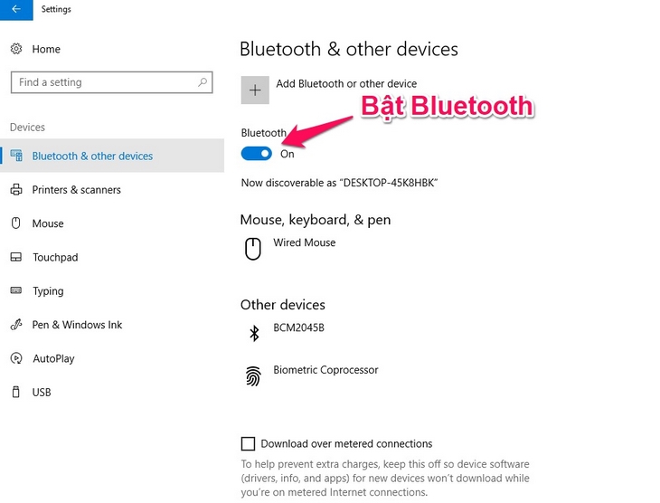 Cách kết nối tai nghe Bluetooth với laptop có hệ điều hành Win7, Win8.
