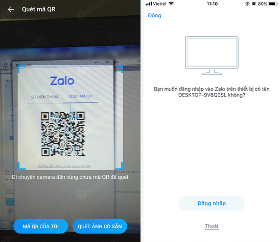 cách cách đăng nhập zalo trên máy tính