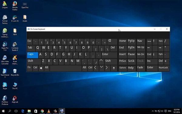Mẹo mở bàn phím ảo trên máy tính Windows 10