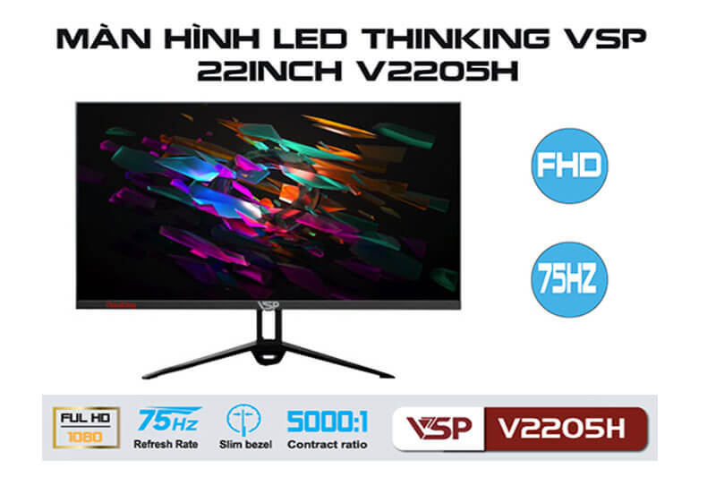 MÀN HÌNH PHẲNG VSP V2205H 21.45 1080P IPS 75HZ